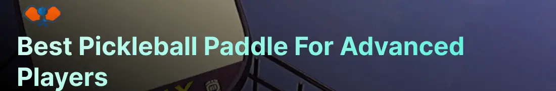 Best Pickleball Paddle For Advanced Player