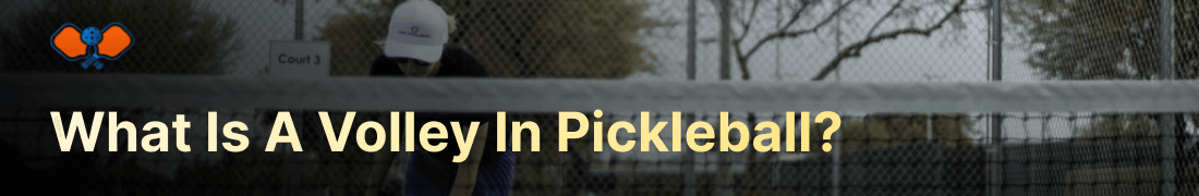 What Is Volley In Pickleball