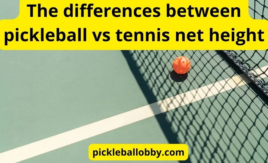 Pickleball vs tennis net height: super helpful guide & review