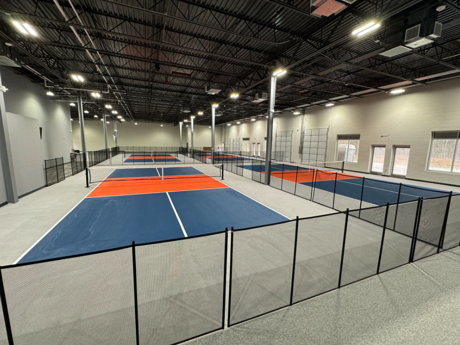 dimensions of indoor pickleball court