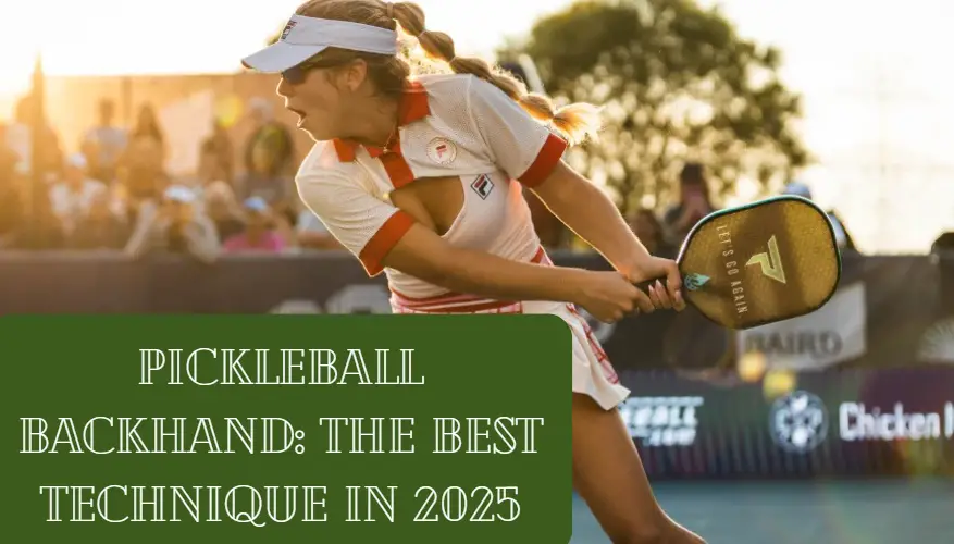 pickleball backhand